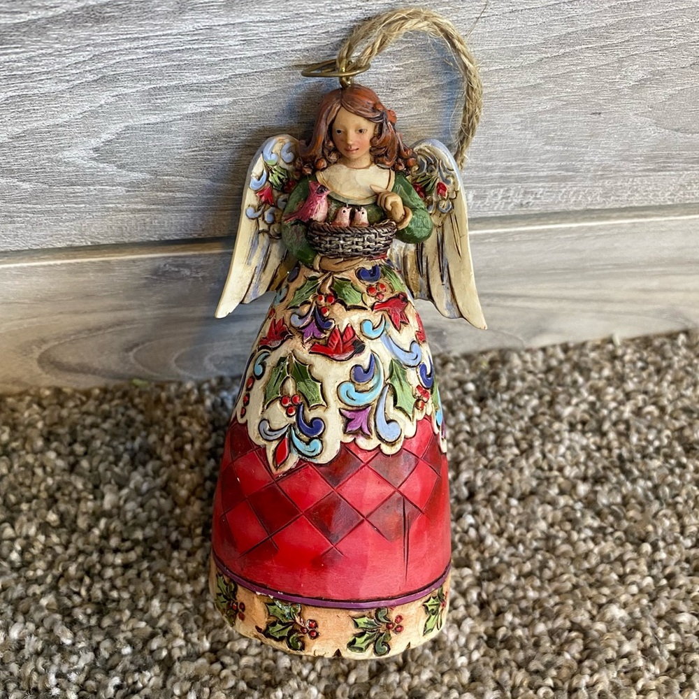 Jim Shore Angel Ornament Winter On The Wing Heartwood Creek 2010 Enesco